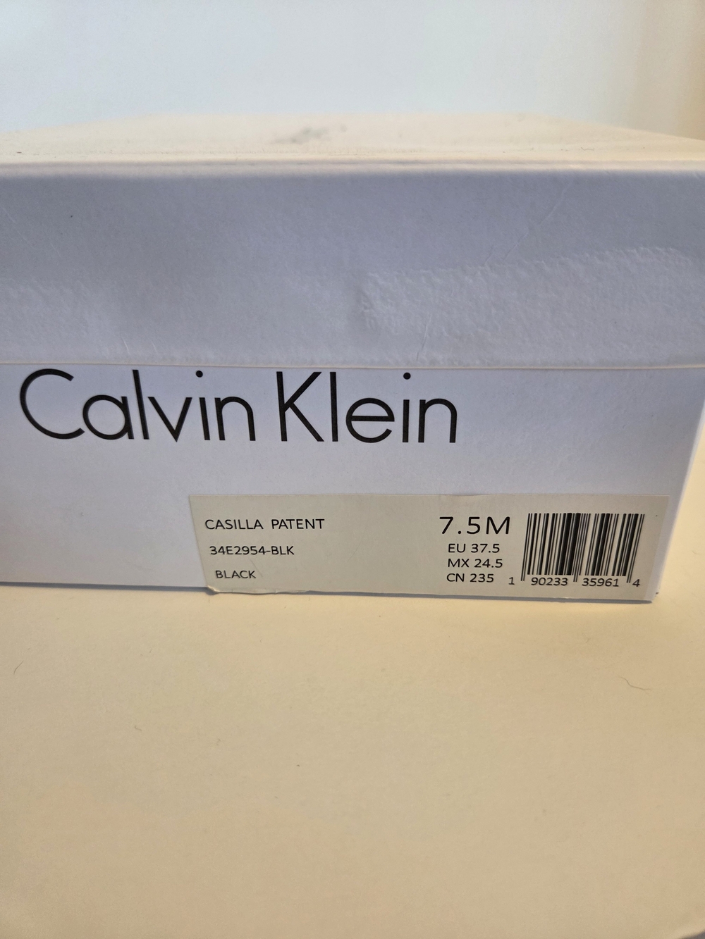 Calvin Klein Casilla Patent Black Pumps Size 7.5M - Picture 2 of 9